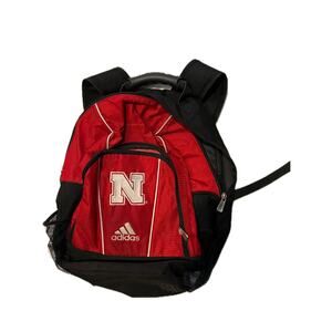 Adidas Nebraska Cornhuskers Black Red Gamebag Backpack